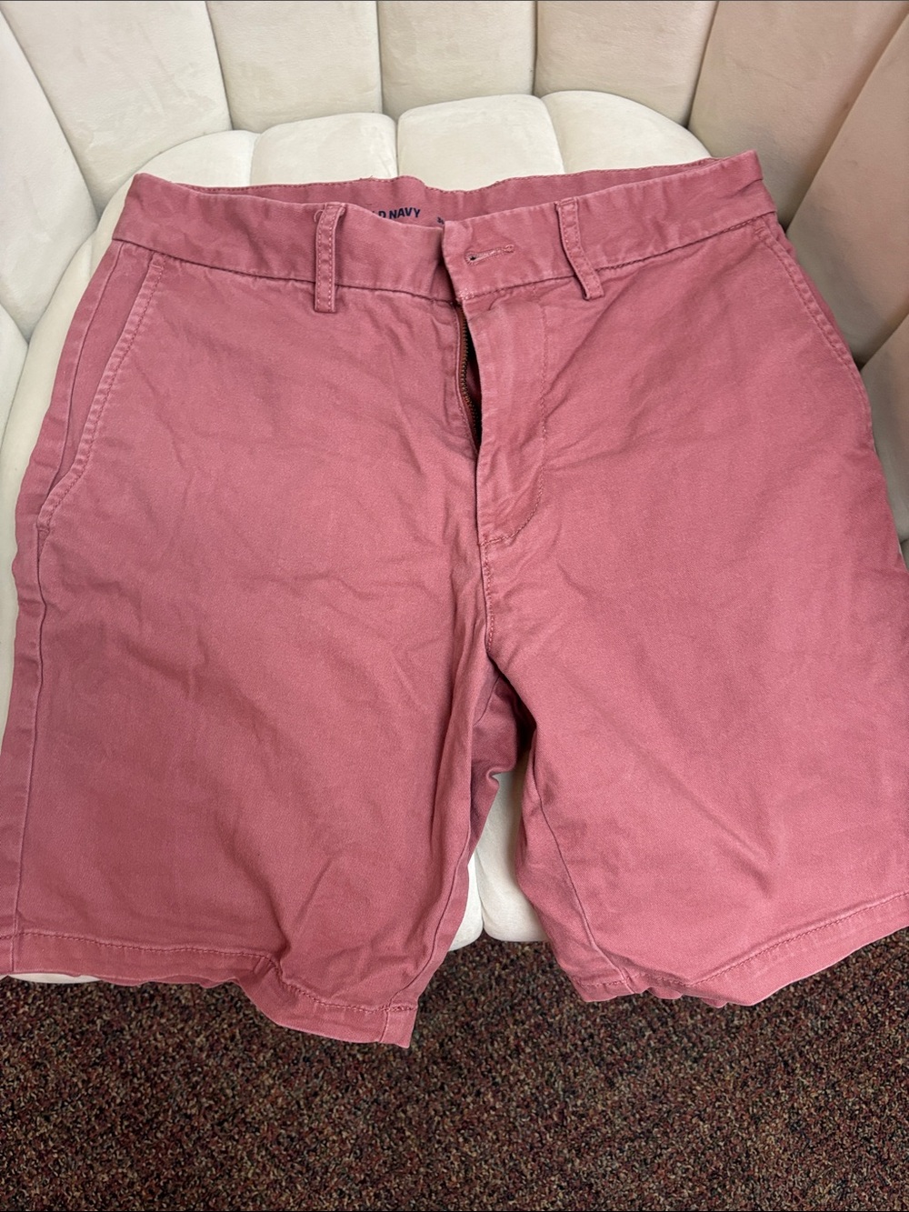 Old Navy Men’s Dusty Rose Flat Front Shorts